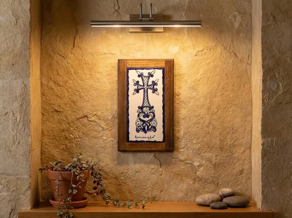 Armenian Blessed Cross – Hand-Painted with Jerusalem