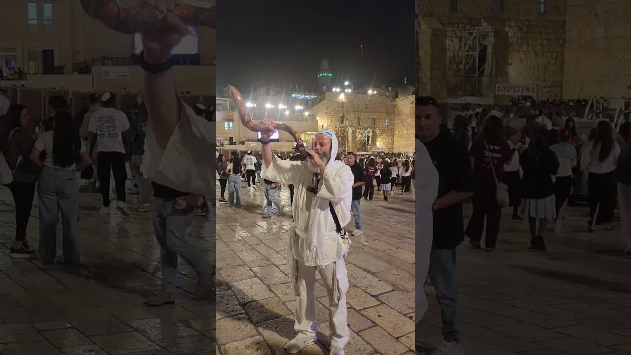 Shofar Call Before Selichot in Jerusalem #israel  #jerusalem #holyland