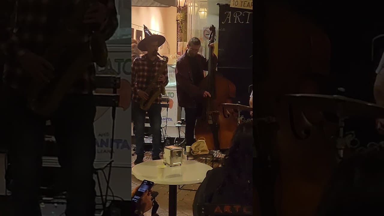 Street Jazz Performance on Purim, Tel Aviv, Israel #israel #telaviv #jazz #purim