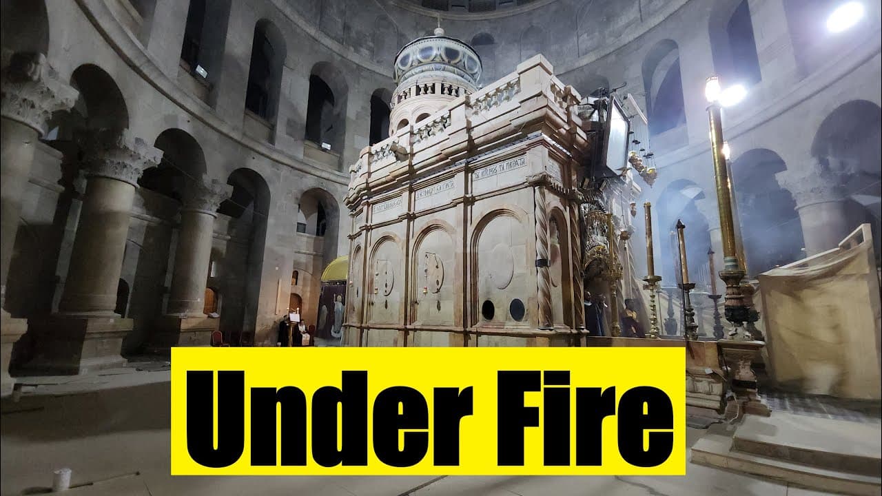 Under Fire: Church of the Holy Sepulchre During Missile Attack