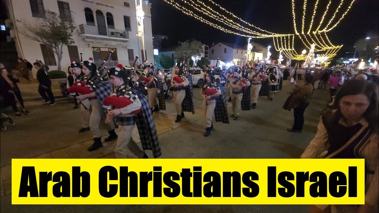 Arab Christian Christmas Parade in Haifa, Israel